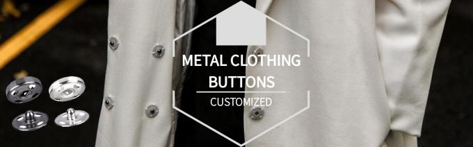boutons d'habillement en métal