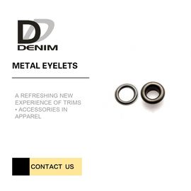Durability & Being crack-proof  Brass Metal Eyelets for Garment Fabric Metallic Rings Color DTM