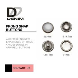 Metal Clothing Small Prong Snap Button